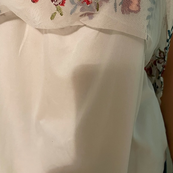 Sellers pick nwot stunning top by Algrio. Beautiful swing style top lacy lg - Picture 13 of 13